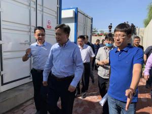 河北省生態環境廳廳長高建民組織參觀考察力誠環保污水分散源治理項目運行情況