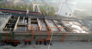 煤化工廢水2000m3d，采用AO+MBR膜出水水質達到一級A排放標準